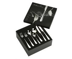 Arthur Price 84-Piece Cadeau Set de Table 12Â Personnes en Acier Inoxydable
