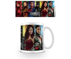 DC Comics MG24793 Justice League Movie (Hero Stripes) Mug, Papier, Multicolore, 11oz/315ml