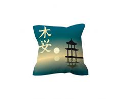 Tsuki Housse de Coussin Osoku 60Â x 60Â cm, Zen/DÃ©tente, Multicolore