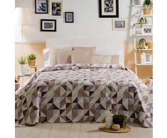 Sancarlos Odin - Couvre-lit boutis imprimÃ©, 100% Polyester, Gris Cama de 105 CM Marron