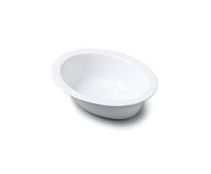 Wm Bartleet & Sons Plat Ã tarte ovale en porcelaine, blanc, 19 cm