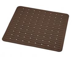 RIDDER Playa Tapis de Douche 100% Caoutchouc synthÃ©tique (TPE = Ã©lastomÃ¨re thermoplastique), Marron, env. 54 x 54 cm.