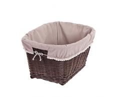 Panier à Linge en Osier, Puff, Retro Panier à Linge, Panier occupé, cheminée, Panier wengegrauer avec Un Plastique Style Vintage, Jouet Réservoir