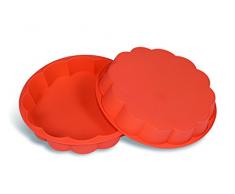 silikomart 21.221.71.0060 Moule en Silicone, Forme Marguerite, Orange, 27,5 x 32,5 x 4,5 cm