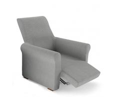 PETTI Artigiani Italiani - Housse de Fauteuil, Housse de Fauteuil Relax (80 Ã 100 cm), Elastique, Gris, 100% Made in Italy