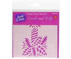 Sweet Dixie Bougie et Holly Pochoir, Transparent