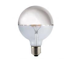 LED Vintage RLED Ampoule LED avec lumière chaude E27, 8 W, Argent, 12 x 18 cm