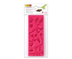 Scrapcooking 3449 Dinosaures Moule Pâte Silicone Rose 21,7 x 9,5 x 0,8 cm