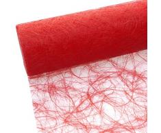 HKT Home Deco Sizoweb Chemin de Table Rouge Vif 20 cm Rouleau de 25 mètres â 64 034 R 200