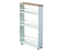 Yamazaki 3627 EtagÃ¨re de Cuisine Acier, Acier Bois, Blanc, Taille Unique