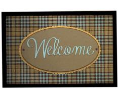 Achoka Text 55 Paillasson Polyester ImprimÃ© 60 x 40 x 1 cm