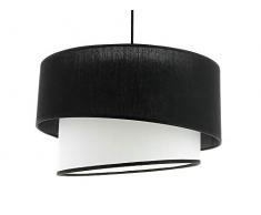 Metropolight ISU3771018 Suspension, Tissu, 60 W, Noir/Blanc