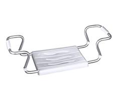 SiÃ¨ge de Baignoire Secura Extensible, CapacitÃ© de Charge 150 kg, Acier, Plastique, Blanc Dimensions 55-65 x 18 x 26 cm