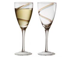 Anton Studio Designs Verres Ã vin Arc, Transparent, Lot de 2