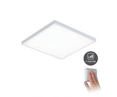 Paulmann 79821 Panneau LED Velora carrÃ© incl. 1x17Â watts gradable Ãclairage de plafond Blanc dÃ©poli Panneau lumineux MÃ©tal Luminaire de plafond 3000Â K