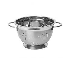 Dexam Passoire sur Pied en Acier Inoxydable, Argent, 22Â cm/21,6Â cm