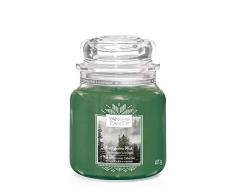 Yankee Candle bougie jarre parfumée, taille moyenne, Sapins dans la brume, collection Noël alpin, jusquâà 75 heures de combustion