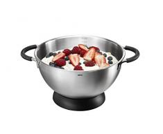 GEFU GE28140 Mesco Bol MÃ©langeur avec Anneau AntidÃ©rapant Acier Inoxydable Inox 24 x 24 x 14,5 cm