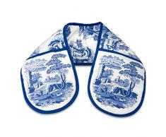 Blue Italian Manique Double, Bleu/Blanc