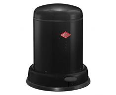 WESCO 134 131-62 Poubelle, Acier Inoxydable, Noir, 33 x 33 cm