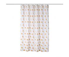 axentia Rideau de Douche Licorne, Polyester, Polyester, weiÃ, 180 x 180 x 0,1 cm
