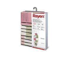 Rayen | Housse pour table Ã repasser Universelle | 4 Ã©paisseurs: mousse, molleton, tissu qualitÃ© canevas et titane | Housse Ã revÃªtement en titane | Gamme Premium 127x51 cm | Rose et vert