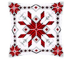 Kit coussin au point de croix Cristaux de glace I