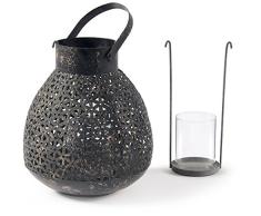 Fill Remplir Doha Lanterne DiamÃ¨treâ¯: 230Â mm x Hauteur 260Â mm, Graphite, en mÃ©tal