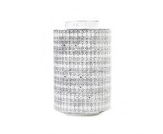 Slate & Rose 3264169 Lanterne, Métal, Blanc, Height 42cm x Diameter 25cm