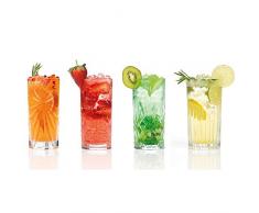 RCR Verres à Cocktail Hauts en Cristal Luxion 26984020006, Lot de 4, Claire, 360 ML