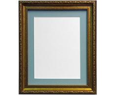 FRAMES BY POST Cadre Photo Style Shabby Chic, Plastique, dorÃ©, 50 x 40 cm Image Size 15 x 10 inches (Plastic Glass)