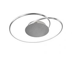 WOFI Plafonnier Luminaire dintÃ©rieur Luminaire Metal Dimmable Moderne Plastique 16W BrossÃ©