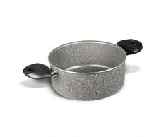 Bialetti - Y0C5C20240 - Trudi R - Faitout sans Couvercle Aluminium - 24 cm - Gris