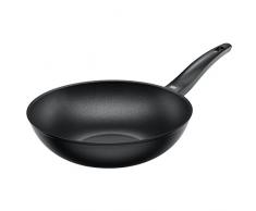 Silit 2137272755 Wok Shanghai 28cm, Aluminium, Noir, 28 cm