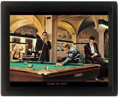 Empire merchandising 557902, chris consani au billard dans game of fate montÃ©e poster encadrÃ© 3D taille 20 x 25 cm