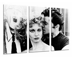 Tableau Moderne Photographique, Impression sur bois, Personnages de graisse de dÃ©coration Vintage, noir et blanc, 97 x 62 cm, ref. 26917