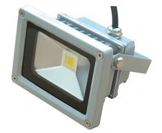 MKC MKC-LF1-20-2700 499046902 Projecteur LED dâextÃ©rieur (IP65, 20 W, 2700K, lumiÃ¨re chaude, 22,5 x 20,5 x 12,5 cm) Gris