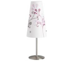Brilliant 02747/78 Lampe à Poser ISI E14 Motif Lilas