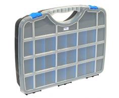 Tayg boîte de rangement Box Basic 02, 388 x 290 x 61 mm (jusquà 26 compartiments, noir/bleu, 023552