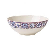 Villeroy & Boch Modern Dining Indigo Caro Bol, 750 ml, Porcelaine Premium, Blanc/Multicolore