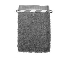 Santens OPTA Eponge Lot de 2 Gants de Toilette, Coton, Grey, 2X1622