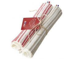 Coucke Lot de 2 torchons Opale, Coton, Multicolore, 75x50 cm
