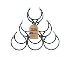 Twine 3i-2317 Céramique à Pays Niche Lapin Bougeoir Tasse Aluminium Noir