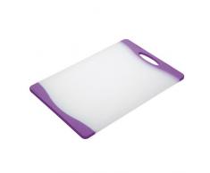 Kitchen Craft CWBOARD350PUR Planche à Découper, Plastique, Blanc/Lilac, 32 x 32 x 22 cm