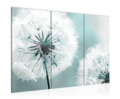 Tableau decoration murale Fleurs de pissenlit 120 x 80 cm - XXL Impression sur Toile Salon Appartment 3 Parties - prÃªt Ã accrocher - 207131b
