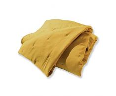 Soleil dOcre Eve JetÃ© de lit, Polyester, Jaune, 180 x 220 cm