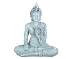 ZenLight SBM1 Statuette Bouddha, Gris, Taille Unique
