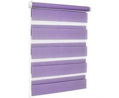 Rollmaxxx Store Enrouleur Standard Laisse Passer la lumiÃ¨re latÃ©rale, Polyester Acier ABS, Violet, 120 x 150 cm