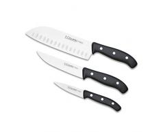 3 claveles 28004 set Couteaux de cuisine, légumes 9 cm, Argent