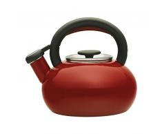 Prestige 46245 Bouilloire pour la CuisiniÃ¨re, Email, Rouge 1,4 L, 19 cm
